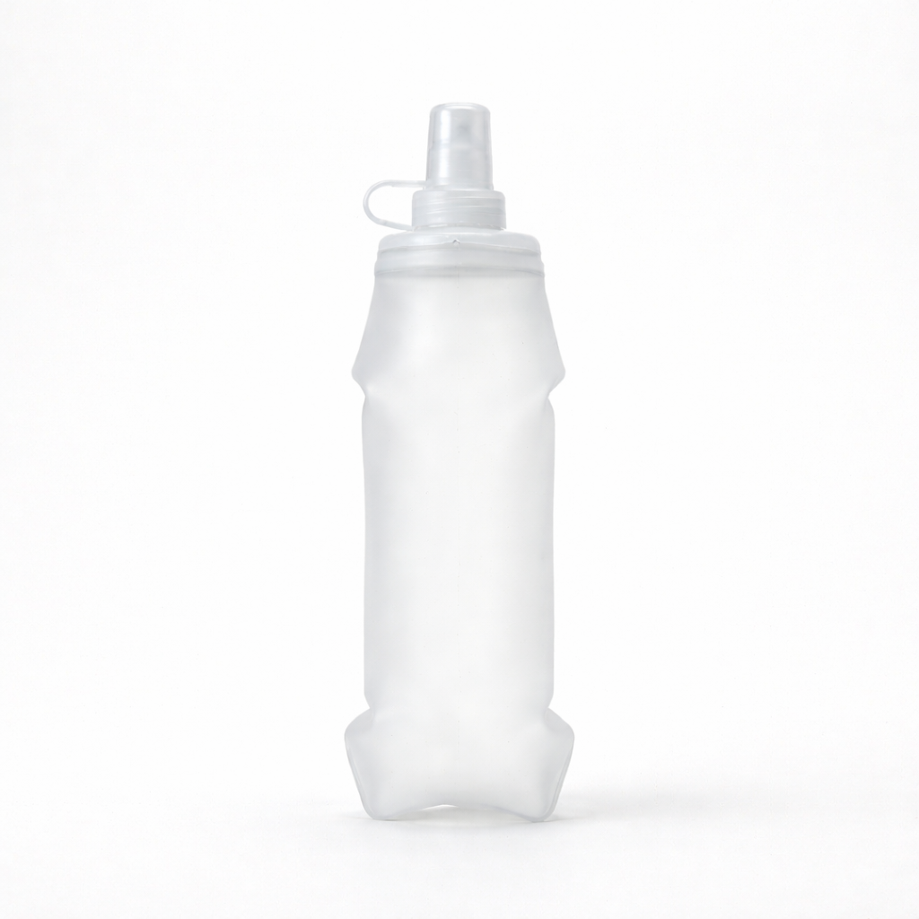 Falttrinkflasche für Trailrunning – Frontalansicht | Helvio
