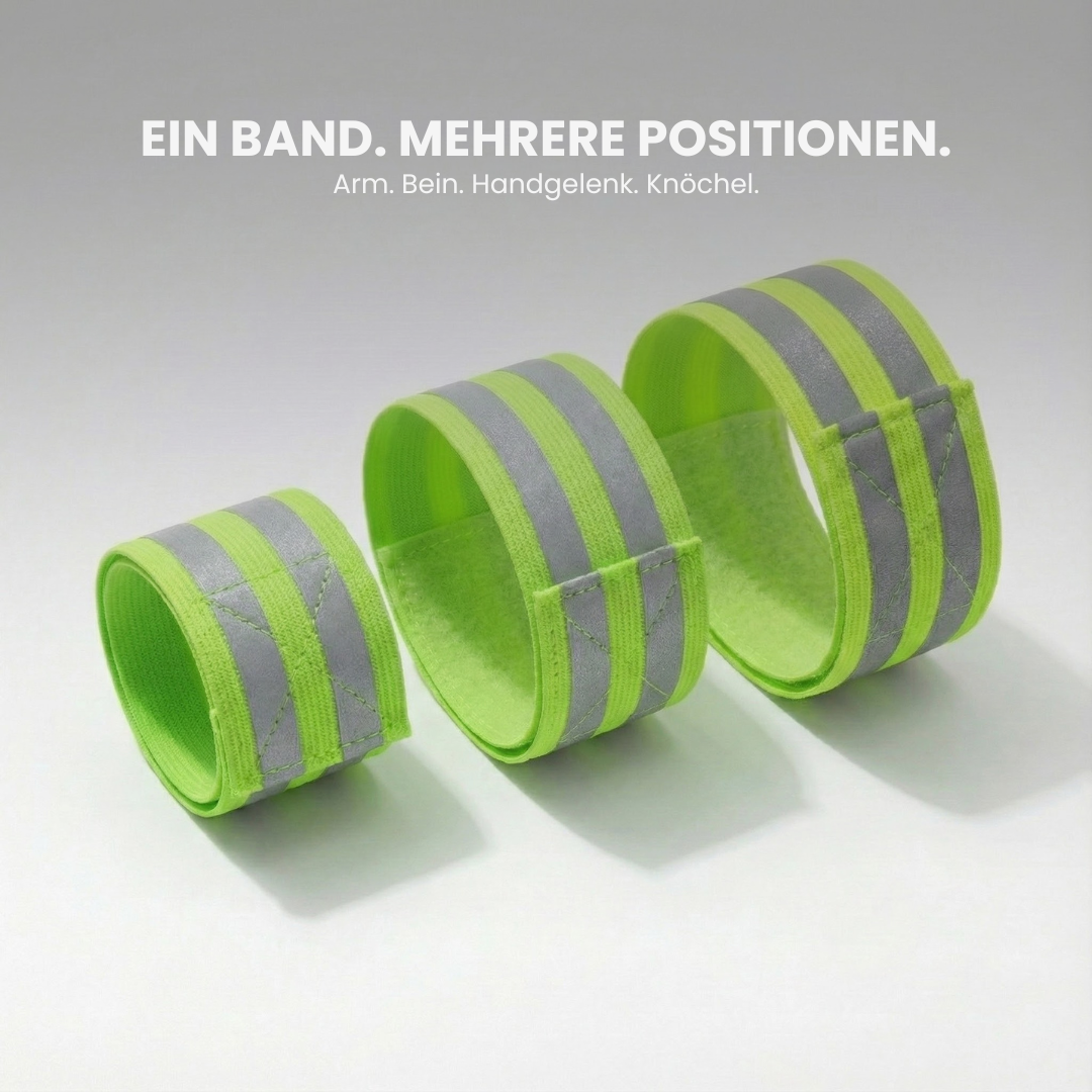 Reflektionsband Laufen 2er-Pack – Getragen beim Laufen | Helvio