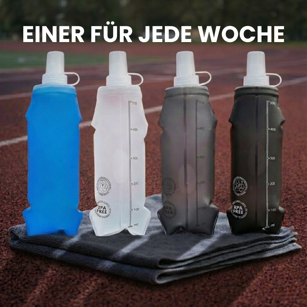 Falttrinkflasche platzsparend – Farbvariante | Helvio