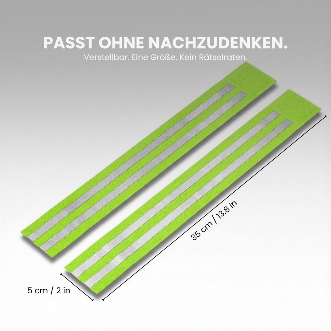 Reflektionsband Laufen hochreflektierendes Material – Anwendungsansicht | Helvio