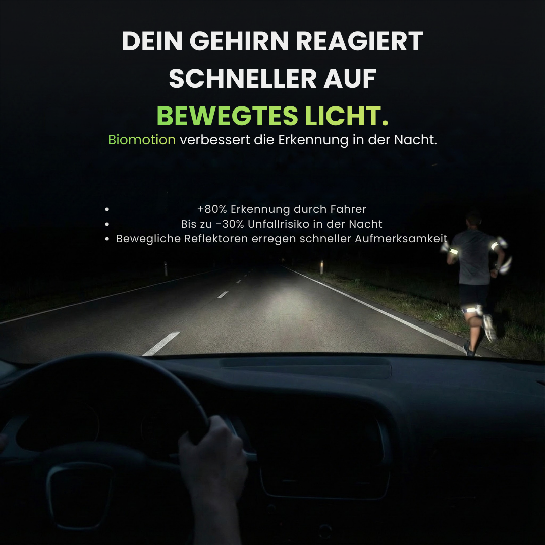 Reflektionsband Laufen verstellbar für Arm oder Knöchel – Produktübersicht | Helvio