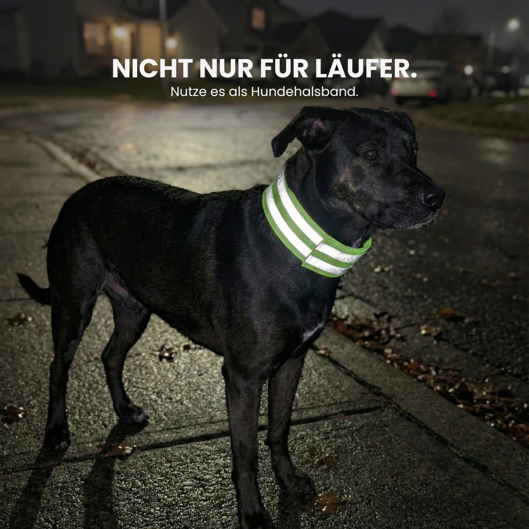 Reflektionsband Laufen 2er-Pack – Trageansicht | Helvio